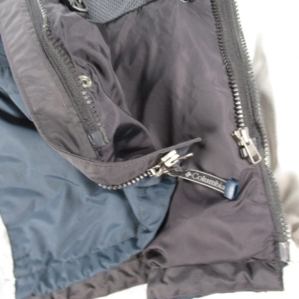 Columbia Jacket Mens XL Blue Interchange Wind Rain Outdoor Hiking 3in1 SHELL